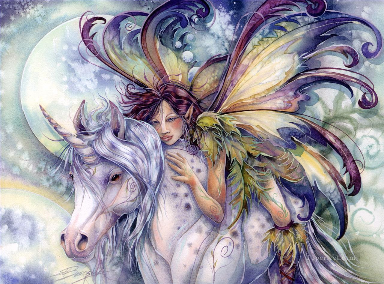 unicorn take time for the dreamer in you Fantasy Oil Paintings